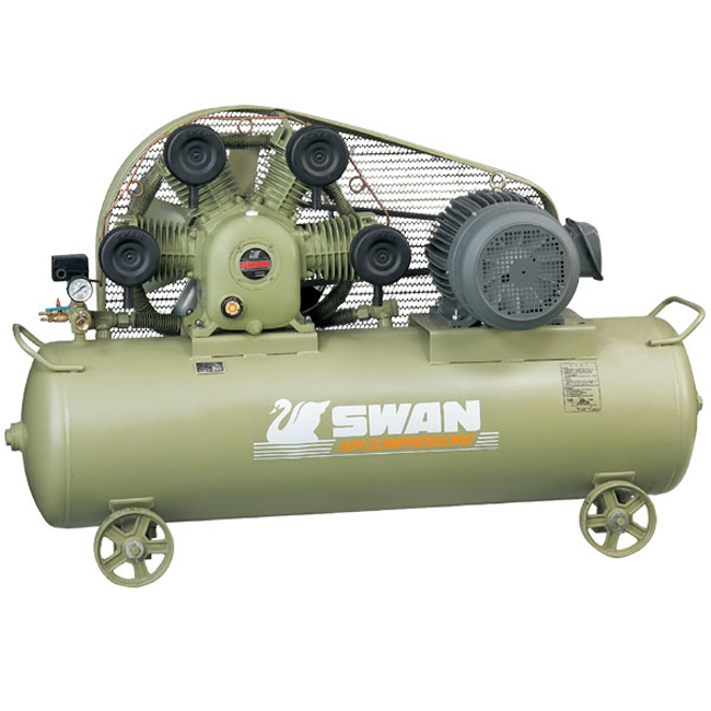 Swan Air Compressor 8Bar 15HP 850rpm 1480L Min 275kg SWP 415