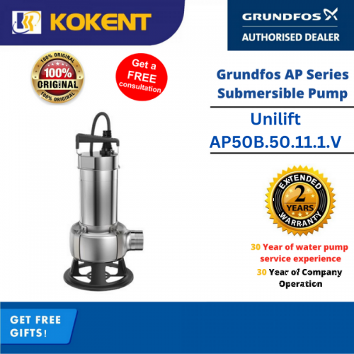 Grundfos Unilift Manual Submersible Pump AP50B.50.11.1.V