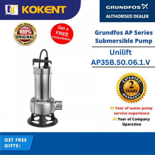 Grundfos Unilift Manual Submersible Pump AP35B.50.06.1.V