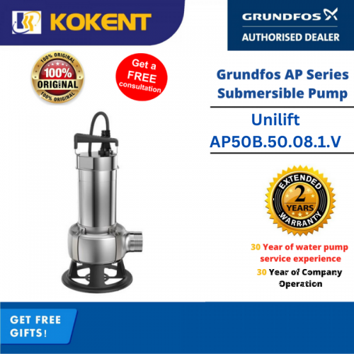 Grundfos Unilift Manual Submersible Pump AP50B.50.08.1.V