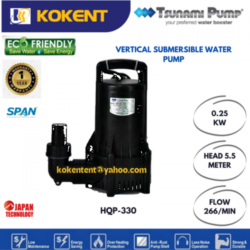 TSUNAMI VERTICAL SUBMERSIBLE WATER PUMP HQP-330