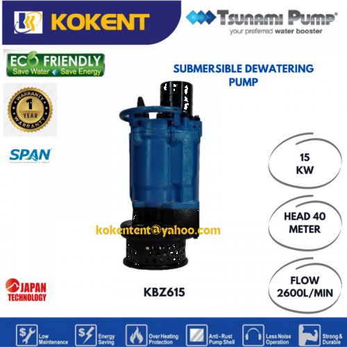 TSUNAMI SUBMERSIBLE DEWATERING PUMP (20HP) KBZ615