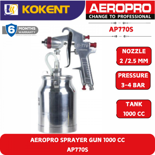 AEROPRO HIGH PRESSURE SPRAY GUN  (2.0/2.5MM) RP770S