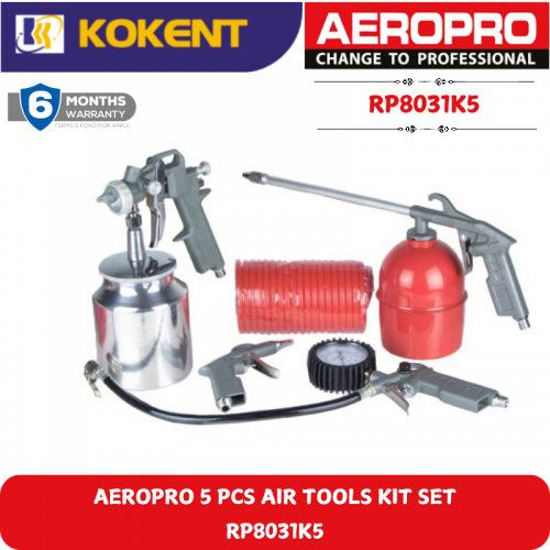 AEROPRO 5 PCS AIR TOOLS KIT SET RP8031K5