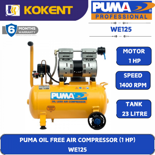 PUMA OIL LESS AIR COMPRESSOR WE125