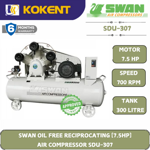 SWAB OIL-FREE RECIPROCATING AIR COMPRESSOR SDU-207