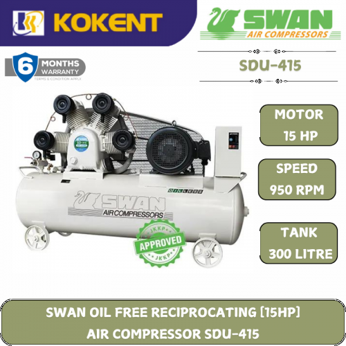 SWAB OIL-FREE RECIPROCATING AIR COMPRESSOR SDU-415