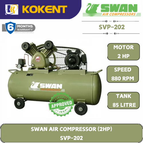 SWAN OIL LUBRICATION RECIPROCATING AIR COMPRESSOR SVP-202