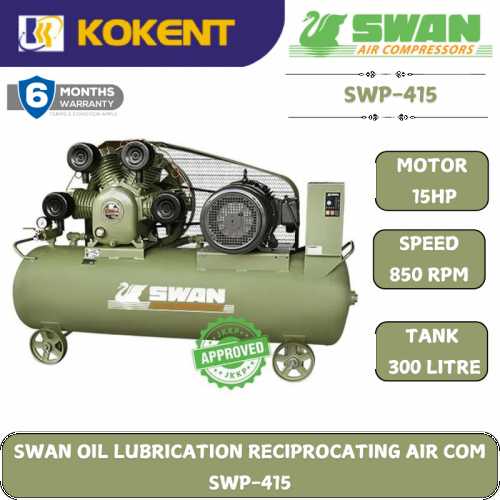 SWAN OIL LUBRICATION RECIPROCATING AIR COMPRESSOR SWP-415