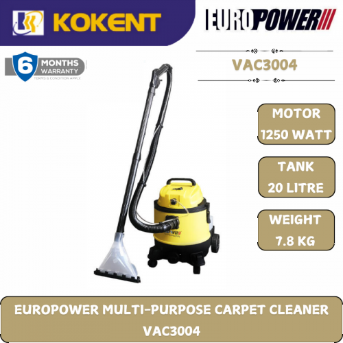 EUROPOWER MULTI-PURPOSE CARPET CLEANER  VAC3004