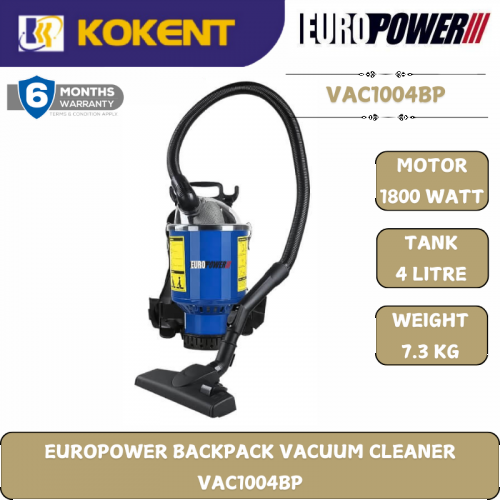 EUROPOWER BACKPACK VACUUM CLEANER  VAC1004BP