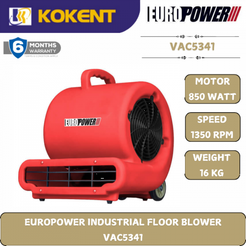 EUROPOWER INDUSTRIAL FLOOR BLOWER  VAC5341