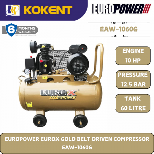 EUROPOWER EUROX GOLD BELT DRIVEN COMPRESSOR  EAW-1060G