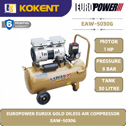 EUROPOWER EUROX GOLD OILESS AIR COMPRESSOR  EAW-5030G