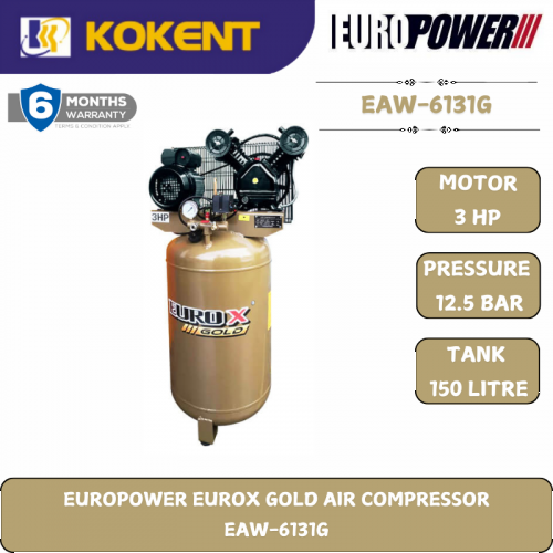 EUROPOWER EUROX GOLD AIR COMPRESSOR  EAW-6131G