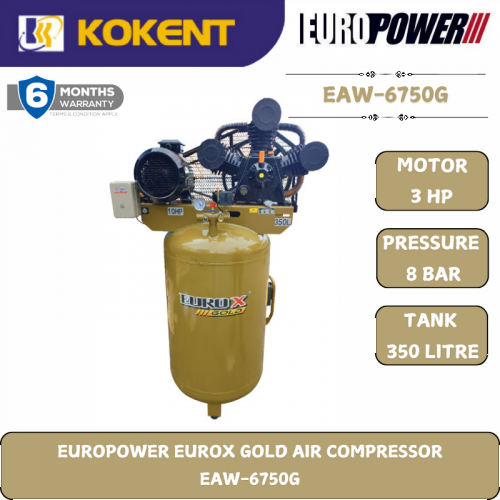 EUROPOWER EUROX GOLD AIR COMPRESSOR  EAW-6750G