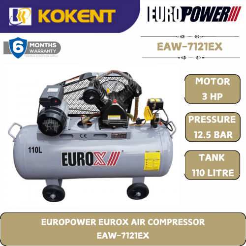 EUROPOWER EUROX AIR COMPRESSOR  EAW-7121EX