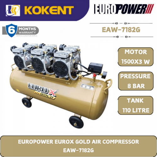 EUROPOWER EUROX GOLD AIR COMPRESSOR  EAW-7182G