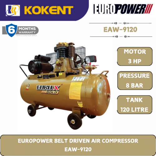 EUROPOWER BELT DRIVEN AIR COMPRESSOR  EAW-9120