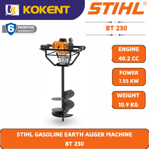 STIHL GASOLINE EARTH AUGER MACHINE  BT 230