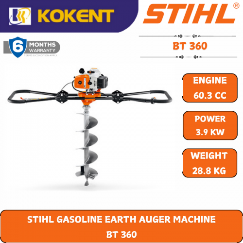 STIHL GASOLINE EARTH AUGER MACHINE  BT 360