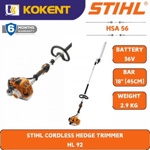 STIHL CORDLESS HEDGE TRIMMER  HL 92