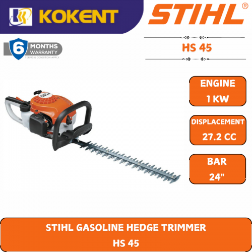 STIHL GASOLINE HEDGE TRIMMER  HS 45