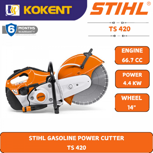 STIHL GASOLINE POWER CUTTER  TS 420