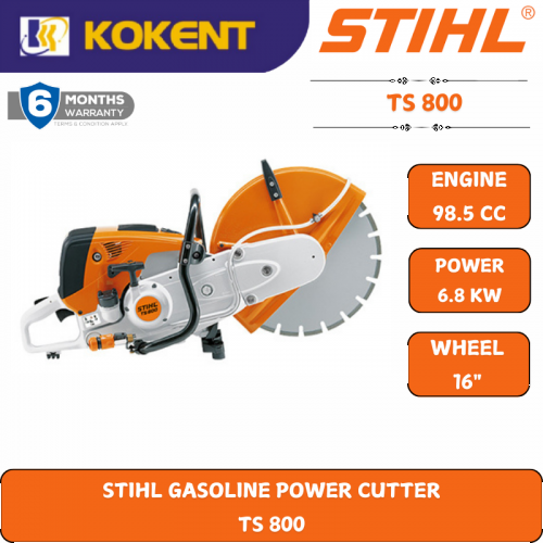 STIHL GASOLINE POWER CUTTER  TS 800