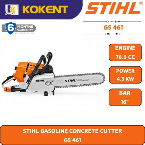 STIHL GASOLINE CONCRETE CUTTER  GS 461