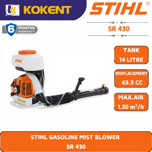 STIHL GASOLINE MIST BLOWER   SR 430