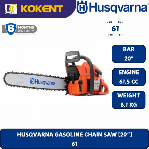 HUSQVARNA GASOLINE CHAIN SAW [20“]  61