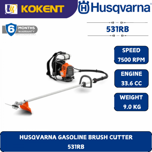 HUSQVARNA GASOLINE BRUSH CUTTER  531RB