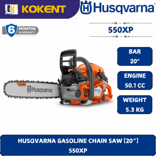 HUSQVARNA GASOLINE CHAIN SAW [20“]  550XP