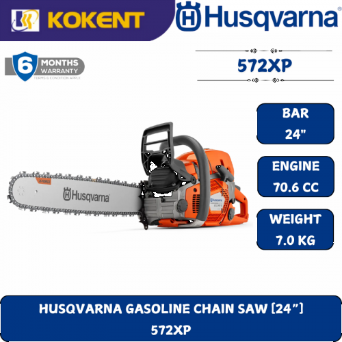 HUSQVARNA GASOLINE CHAIN SAW [24“]  572XP