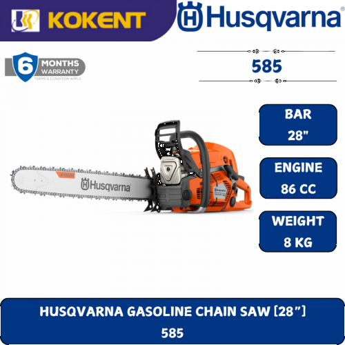 HUSQVARNA GASOLINE CHAIN SAW [28“]  585