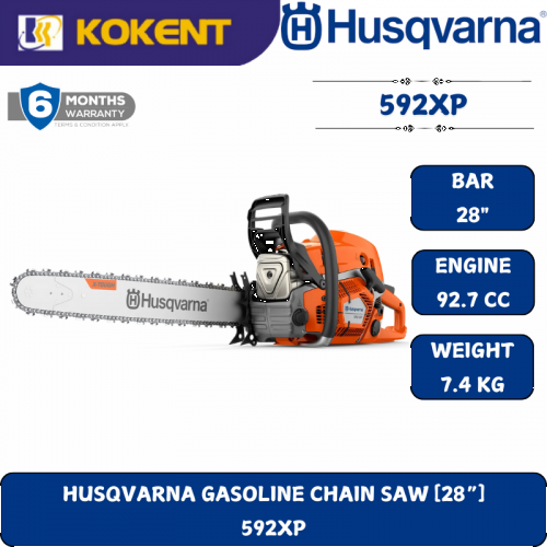 HUSQVARNA GASOLINE CHAIN SAW [28“]  592XP