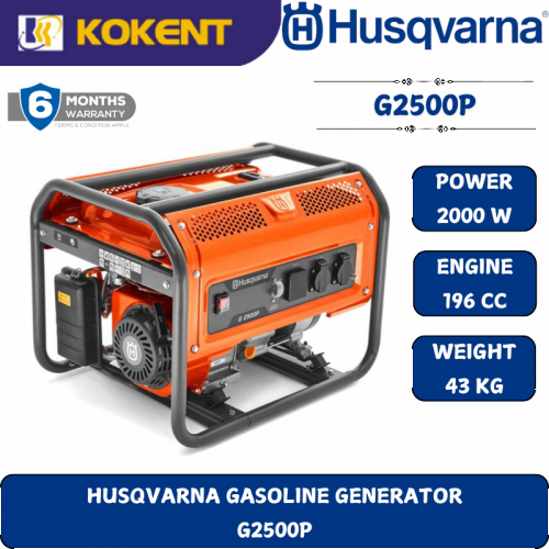 HUSQVARNA GASOLINE GENERATOR  G2500P