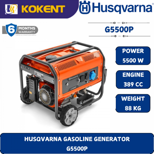 HUSQVARNA GASOLINE GENERATOR  G5500P