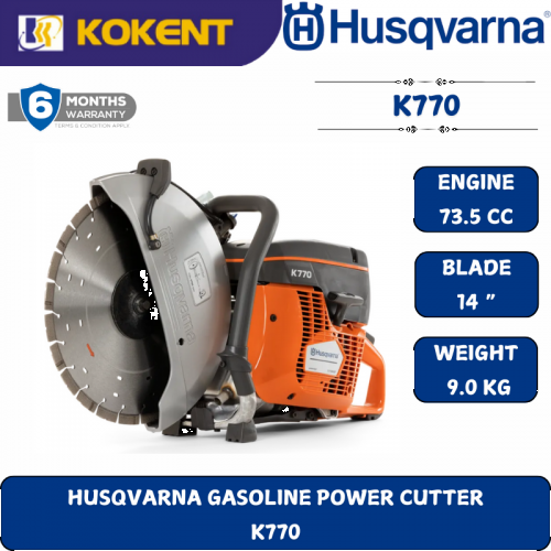 HUSQVARNA GASOLINE POWER CUTTER  K770