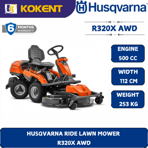 HUSQVARNA RIDE LAWN MOWER   R320X AWD