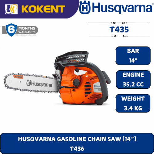 HUSQVARNA GASOLINE CHAIN SAW [14“]  T435