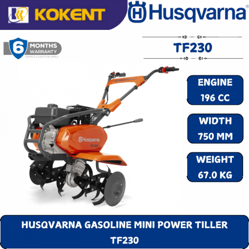 HUSQVARNA GASOLINE MINI POWER TILLER  TF230