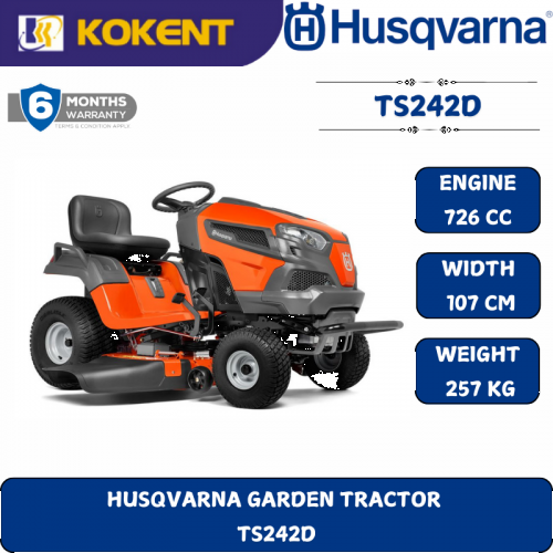 HUSQVARNA GARDEN TRACTOR   TS242D