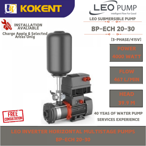 LEO INVERTER HORIZONTAL MULTISTAGE PUMPS BP-ECH 20-30