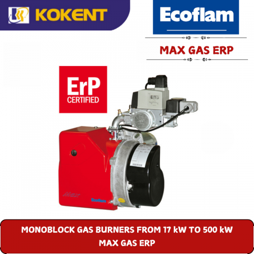 MONOBLOCK GAS BURNERS FROM 17 kW TO 500 kW  MAX GAS ERP