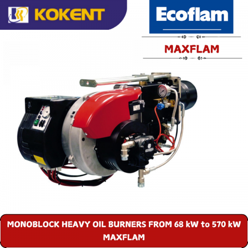 MONOBLOCK HEAVY OIL BURNERS FROM 68 kW to 570 kW  MAXFLAM