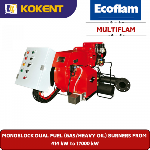 MONOBLOCK DUAL FUEL (GAS/HEAVY OIL) BURNERS FROM   414 kW to 17000 kW