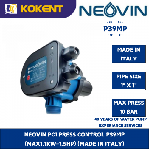 NEOVIN PC1 PRESS CONTROL P39MP (MAX1.1KW-1.5HP) (MADE IN ITALY)