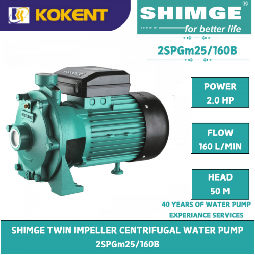 SHIMGE TWIN IMPELLER CENTRIFUGAL WATER PUMP  2SPGm25/160B